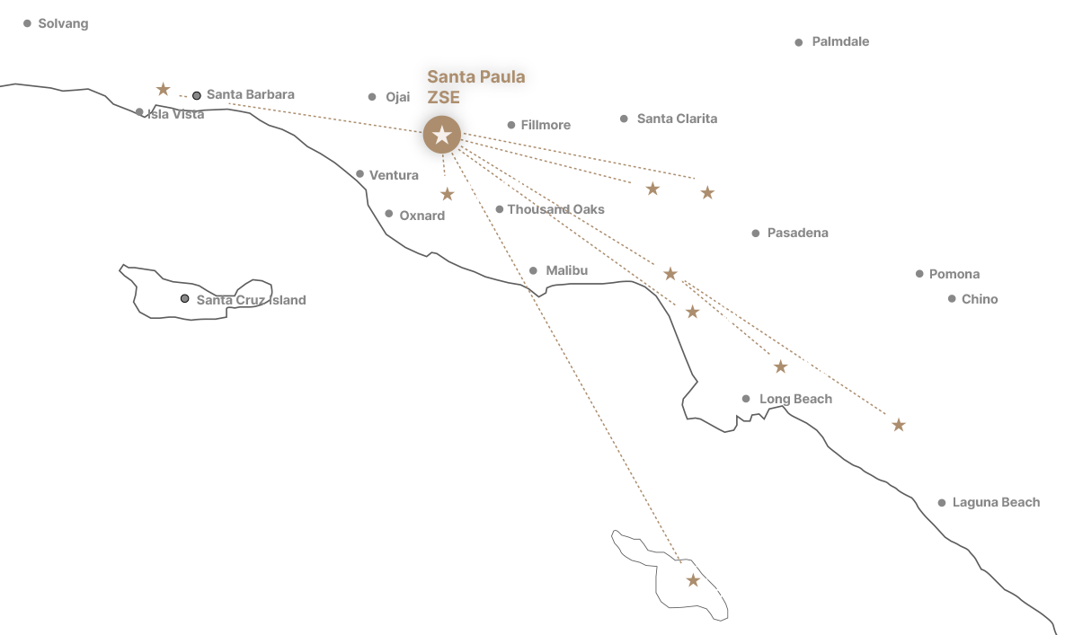 santa paula flying map